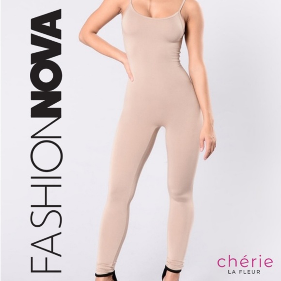 Fashion Nova Pants - Fashion Nova | Season Jumpsuit - Khaki - Large